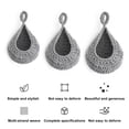 thumbnail image 2 of Visland 3Pcs Handmade Woven Fruit Net Bird's Nest Stylish Fine Workmanship Long Lasting Net Bag Spacious Storage Solution, 2 of 8