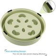 thumbnail image 4 of Cuenco para perro con alimentador lento, sin asfixia, comedero lento para detener la hinchazón, cuenco de agua para comida para perros con patrón divertido (Verde）, 4 of 5