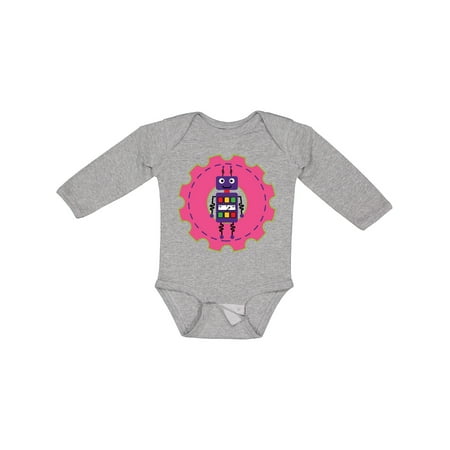 

Inktastic Robot Girls Science Engineering Girls Long Sleeve Baby Bodysuit