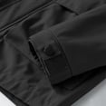 thumbnail image 7 of Men's Tactical Softshell Hooded Jacket, Windproof Waterproof Loose Casual Sport Rain Coat with Multi Snap Pockets, Outdoor Outerwear for Commuting Hiking Camping Black, 7 of 7