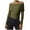 Green, variant on Elainilye Fashion Womens Basics Solid Color Long Sleeved Top with Threaded Off Shoulder Sexy Bottom Shirt Knitted T-shirt Top,Black