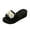 Beige, variant on Women's Wedge Slide Sandals Platform Slip On Open Toe 3D Floral Rhinestone Summer Beach Walking Slippers Pink 7