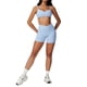thumbnail image 1 of Conjuntos de entrenamiento for mujer, 2 piezas, sujetador deportivo, camiseta sin mangas, polainas de cintura alta, gimnasio, yoga, ropa activa, camiseta de entrenamiento for mujer, 1 of 6