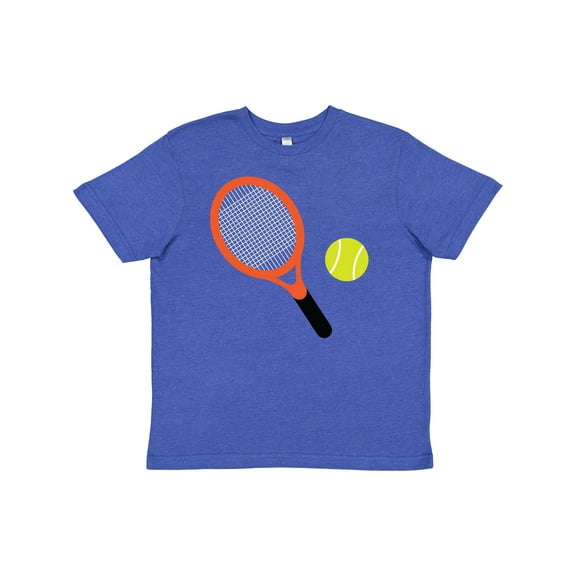 Inktastic Tennis Racket and Ball Youth T-Shirt