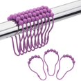 thumbnail image 1 of Stainless Steel Shower Curtain Ring, Set Of 12; Suitable For Shower Curtain Rods With A Diameter Of 3.6cm-SinKeeU, 1 of 1