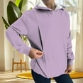 thumbnail image 3 of Edvintorg Maternity Clothes Women Solid Color Long Sleeve Casual Maternity Hoodies & Sweatshirts Winter Pullover Nursing Shirts for Breastfeeding, 3 of 6