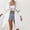 White, variant on Women's Swimwear Cover Up Under $10 Long New Long-sleeved Sequin Splicing Mid-length Casual Beach Smock