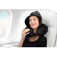 thumbnail image 3 of Brookstone Hooded Neck Pillow - High Density Memory Foam Neck Support Sleep and Travel Pillow, 3 of 7