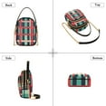 thumbnail image 3 of FORMRS Crossbody Bag for Women Quilted Travel Shoulder Cell Phone Purse with Chain Strap Handbag, Green Plaid, 3 of 7