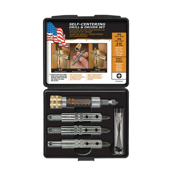 Montana Brand MB-63122 16 Piece Self-Centering Drill & Driver Set