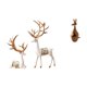thumbnail image 1 of Escultura artesanal coleccionable de reno europeo, figura de animal, recuerdo decorativo para fiestas, escritorio divertido, estantería de madera para, 1 of 8