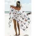 thumbnail image 2 of 4th of July Beach Towels Blanket Soft & Absorbent Quick Dry Microfiber Patriotic Butterfly Pattern Pool Towels for Swimming ,Yoga, Sports, Gym, Camping,Large 30X60in, Red Blue Stars, 2 of 7