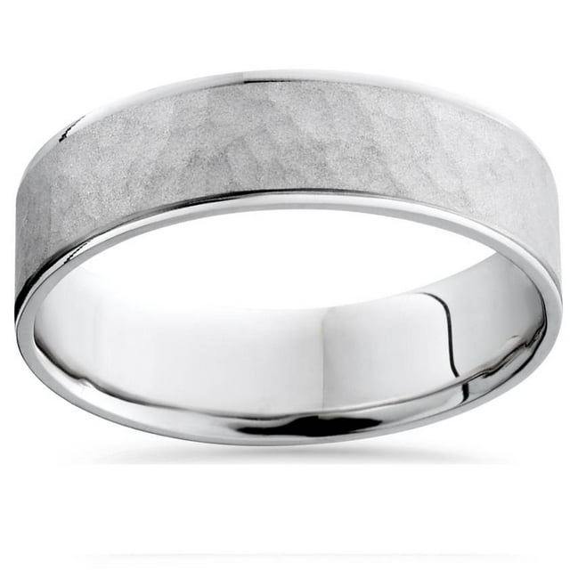Bracelet de Mariage Argenté Brossé pour Hommes
