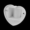 thumbnail image 2 of Unique Bargains Bathroom Shower Head Wall Mounted Heart Shape Bracket Holder White, 2 of 2