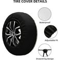 thumbnail image 3 of Funny Raccoon Spare Tire Cover Excited Racoon Wheel Protector for Truck SUV Trailer Camping RV Universal Tire Covers, 3 of 10
