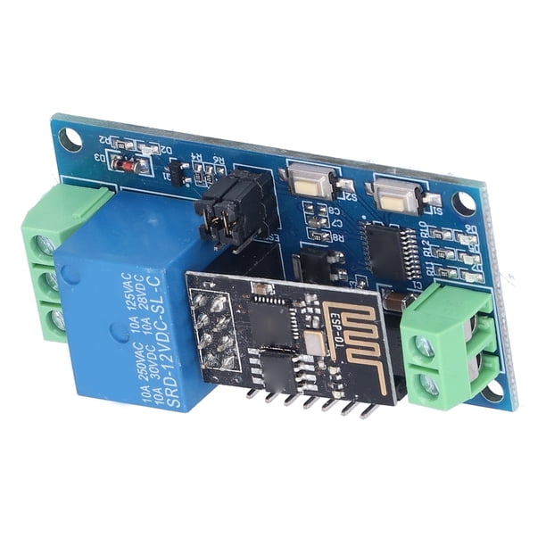 WiFi Relay Module, 10A/30V DC 100m Transmission Distance Smart Modules ...