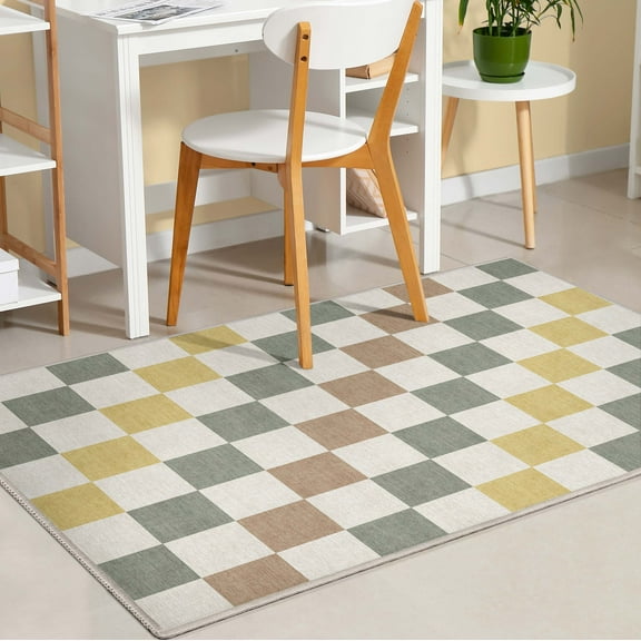 Well Woven Apollo Flatwoven Modern Squares Multi 3'3" x 5' Area Rug