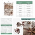 thumbnail image 6 of Farmhouse Balloon Curtains for Windows, Bedroom Curtains 54 Inch Length, Vintage Country Texas Star Wooden Grain Tie Up Curtains Panels Thermal Insulated Bathroom Curtains Window 42"x54", 6 of 8