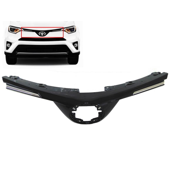 2016 2017 2018 Compatible With Toyota Rav4 Front Bumper Upper Grille Chrome