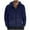 Navy, variant on Dovford Plush Fleece Sherpa Jackets for Mens Fluffy Fuzzy Warm Hooded Coat Long Sleeve Zipper Fashion Fall Winter Tops