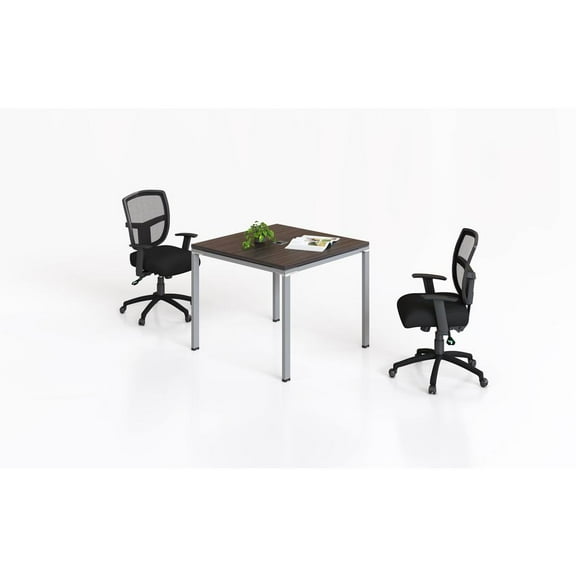 Boss Office Products Simple System Square Conference Table, 29-1/2"H x 36"W x 36"D, Driftwood