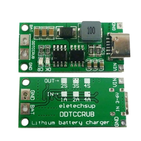 

2S 1A Type-C Boost Module Polymer Lithium Battery Charging Module