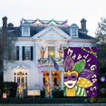 thumbnail image 2 of Newhomestyle Mardi Gras Garden Flag 12x18 Inch Double Sided, Masquerade Mask New Orleans Carnival Yard Outdoor Decoration, 2 of 6