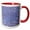 Red/White, variant on 3drose, Blue Snowflakes, 11oz Mug