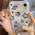 thumbnail image 4 of Compatible with iPhone Case,Cool Classic Star Clear Full Body Protection Soft Shockproof Cover Phone Case (Clear,iPhone 12 Pro Max), 4 of 5