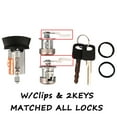 thumbnail image 2 of Ignition Switch Lock Cylinder & Door Lock Set 2 Keys Matched for 1997-2007 Ford  F150 F250 F350, 2 of 11