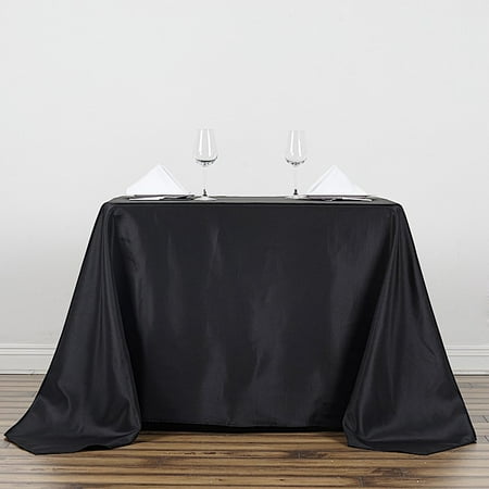 

BalsaCircle 90 x 90 Square Polyester Tablecloth Black