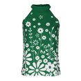 thumbnail image 4 of Mujeres Casual Impreso Sin Mangas Halter Sin Tirantes Cuello Redondo Jersey Blusa Tops Wmkox8yi  bvn3723, 4 of 8