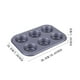 thumbnail image 5 of Walbest Molde para magdalenas antiadherente de 6 cavidades Bandeja para pasteles Mini bollos Utensilio para hornear, 5 of 7