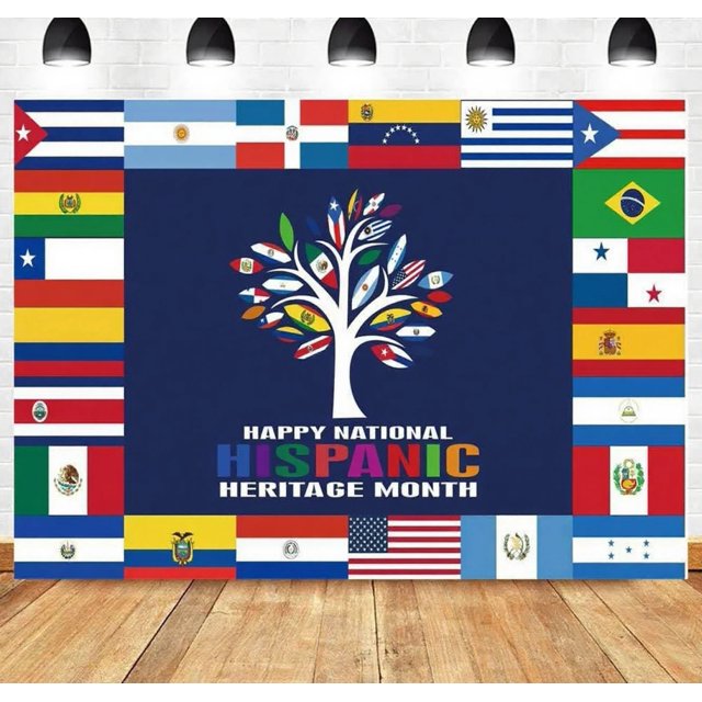 Tapiz de vinilo para colgar en la pared con herencia hispánica, 150 cm x 100 cm