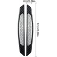 thumbnail image 5 of Pegatinas reflectantes para coche BRILLAR paquete de 4 advertencia anticolisión 3D fibra de carbono negro blanco, 5 of 5