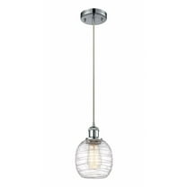 516-1P-PC-G1013 Innovations Lighting Belfast - 1 Light Cord Hung Mini Pendant In Industrial Style-9 Inches Tall and 6 Inches Wide-Polished Chrome