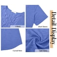 thumbnail image 6 of Fantaslook Lace Plus Size Tops for Women V Neck Short Sleeve Blouses Summer Tunic Shirts, 6 of 11