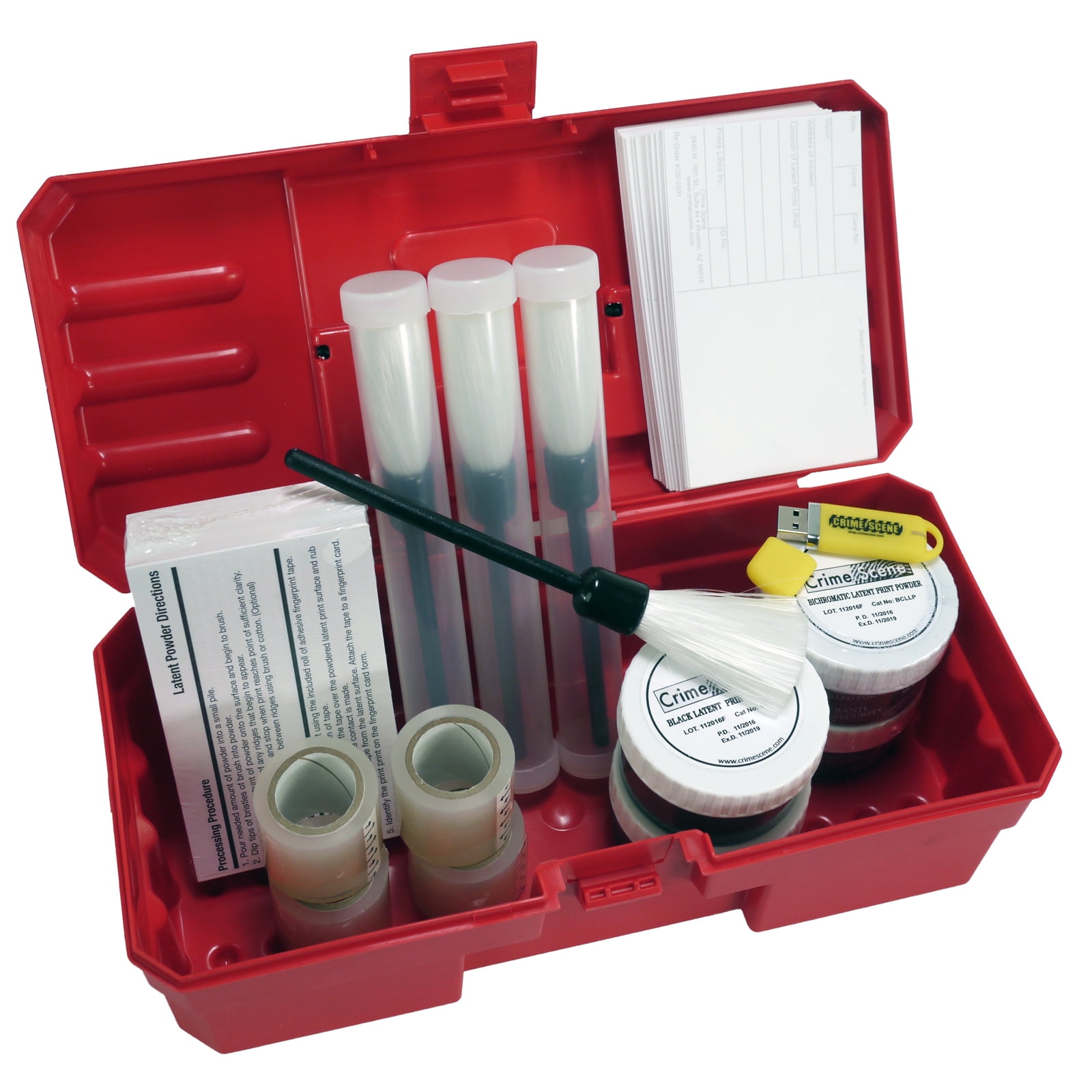 Latent Fingerprint Kit, classroom version Regular, Black Powder