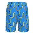thumbnail image 6 of Kdxio Colorful Snake Pattern Mens Casual Shorts - Drawstring Summer Beach Sports Shorts for Men, 6 of 9