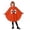 B-Orange, variant on LIIPEE Kids Halloween Costumes Boys Girls Unisex Hooded Ghost Graphic Capes Dress Up Clothes,7-9 Years
