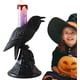 thumbnail image 4 of Lámpara de Cuervo Negro - Candelabro de Halloween Luz de Cuervo, decoración de lámparas de Mesa de pájaros, decoración de luz de Cuervo, lámpara de pájaro de Resina Vintage para Sala, 4 of 5