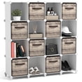 thumbnail image 6 of Sorbus 16-Cube Storage Organizer, Waterproof Cubby Shelf for Closet & Bedroom, White, 6 of 8