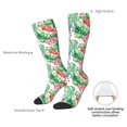 thumbnail image 5 of Picia Women Crew Soft Moisture-wicking Socks Flamingo And Monstera Pattern Design Cotton Socks, One Size fit All, 5 of 9