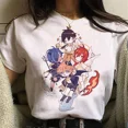 thumbnail image 1 of Women's Genshin Impact Short Sleeve T-Shirt Round Neck Regular Fit Polyester, 1 of 10
