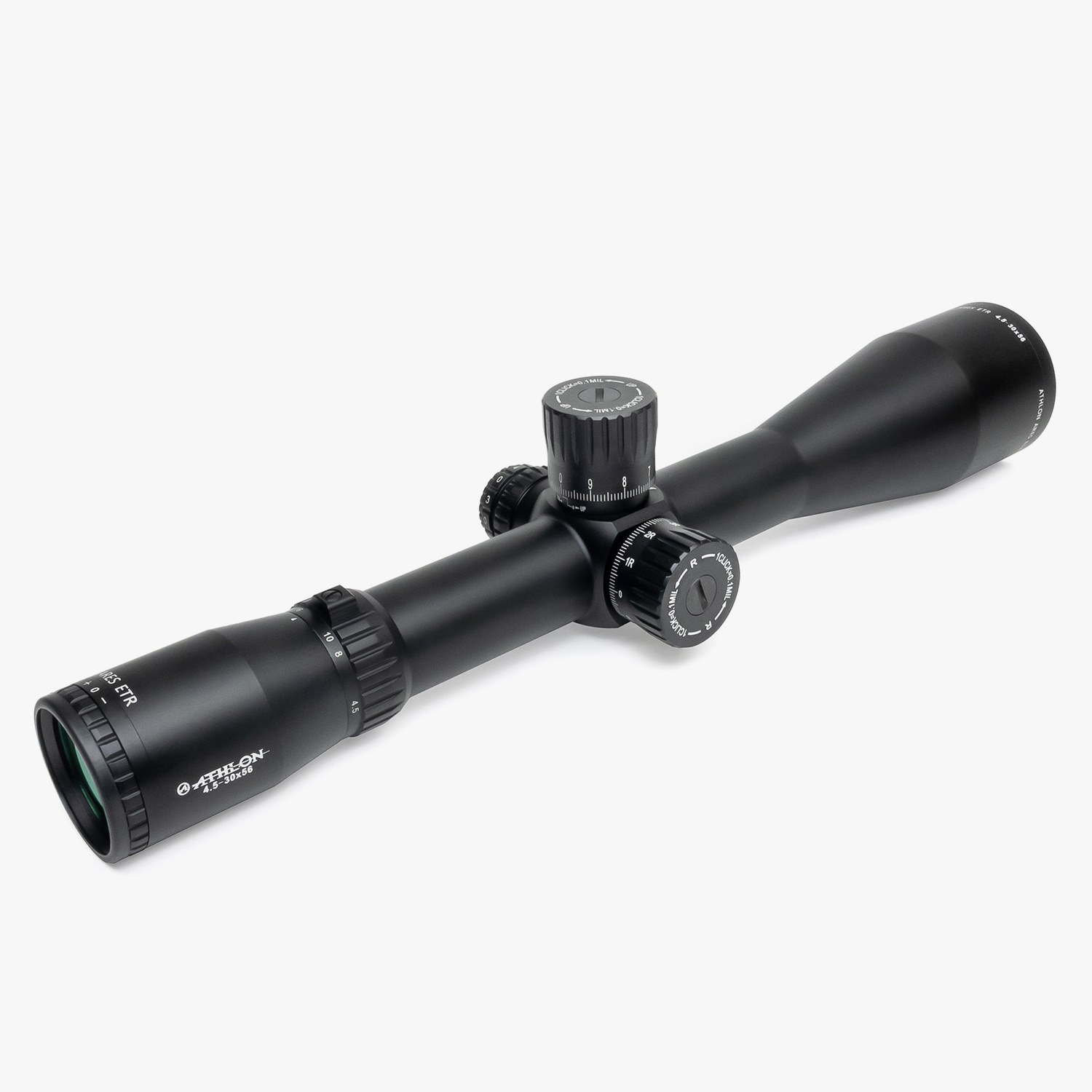 Athlon Optics Ares ETR Rifle Scope 4.5-30x 56mm Illuminated APRS6 MIL Reticle Matte Black