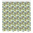 thumbnail image 3 of Ambesonne Hibiscus Shower Curtain, Birds Composition Leaves, 69"Wx84"L, Multicolor, 3 of 5