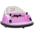 thumbnail image 1 of Qaba Auto Tamponneuse 12 V pour Tout-Petits avec Rotation à 360 Degrés, Rose, 1 of 10
