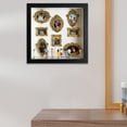 thumbnail image 4 of ERTZAE&nbsp;DIY Museum Silhouette Box,Lighted Shading Box Frame Set with Gold Frame & Figurine,25cm Black,DIY Photo Family Memory Display,Frame Silhouette Boxs,Merch Display, 4 of 6