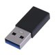 thumbnail image 3 of PAQUETE DE 2 Adaptadores USB-C a USB-A USB 3.0 Negro, 3 of 3