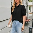 thumbnail image 5 of Scyoekwg Womens Summer Tops Ladies Blouses Dressy Casual Trendy Loose Going Out Tops Short Sleeve Womens Summer Fashion Cute T Shirts, 5 of 5